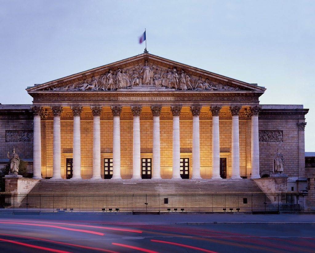 Le palais Bourbon, siège de l'Assemblée Nationale