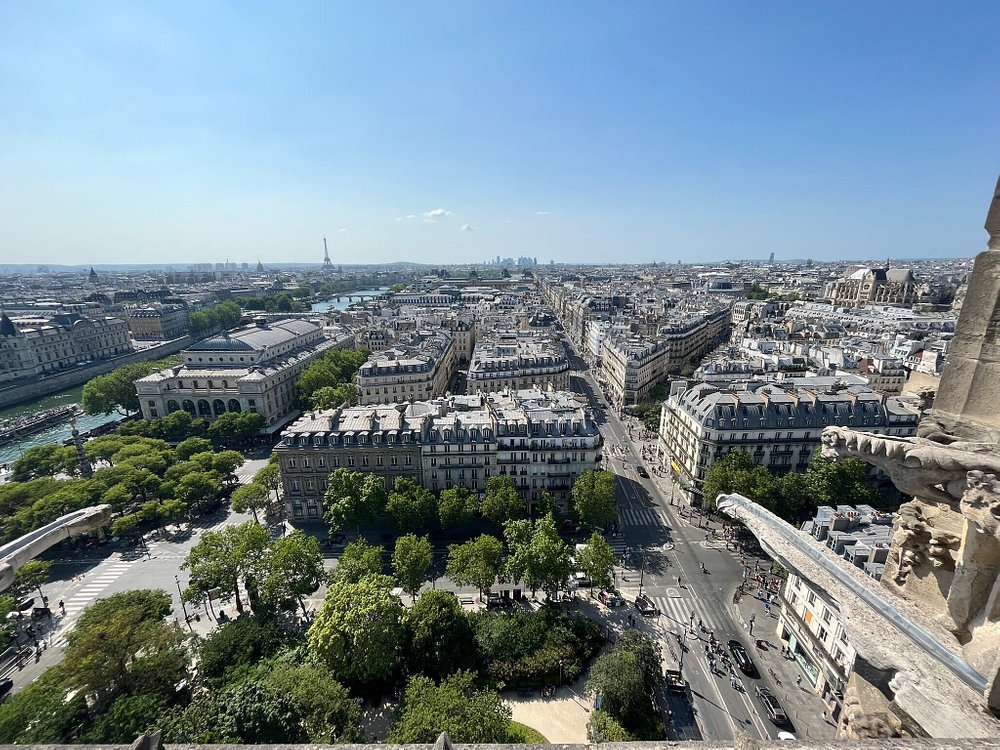 Vue du sommet de la tour St Jacques