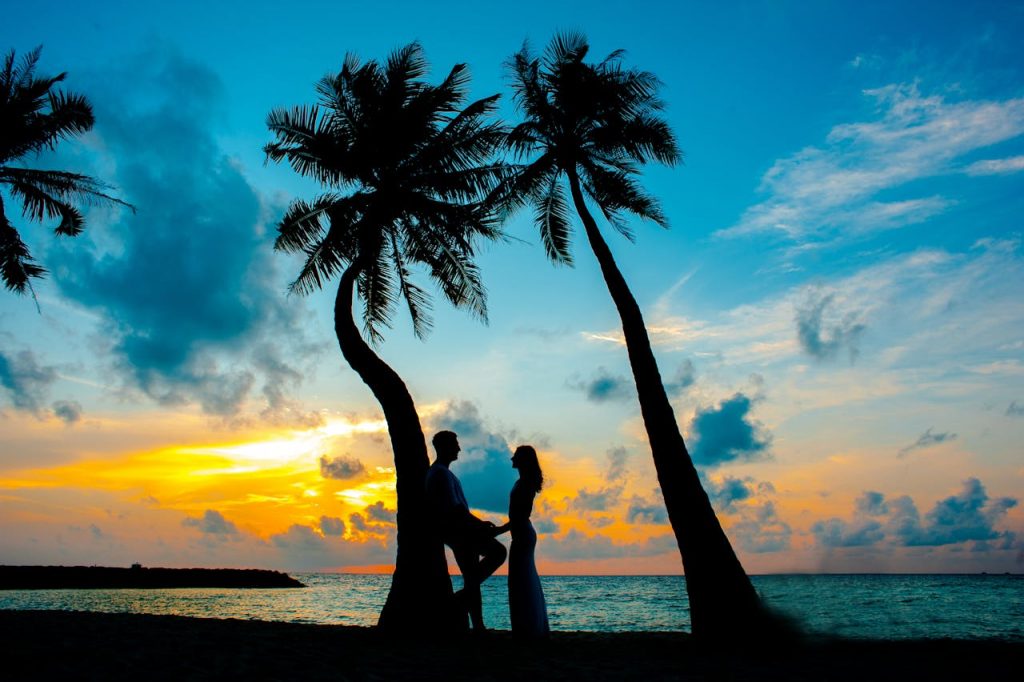 Couple aux maldives
