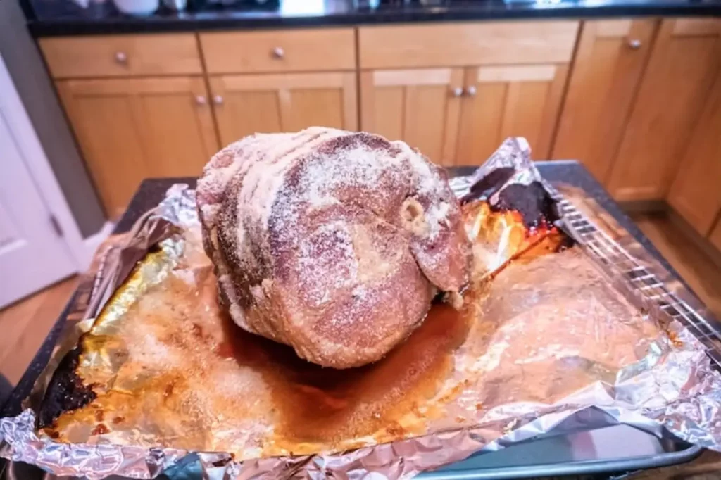 Cooking ham