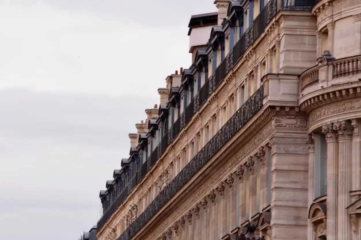 Low angle view of historical building against sky