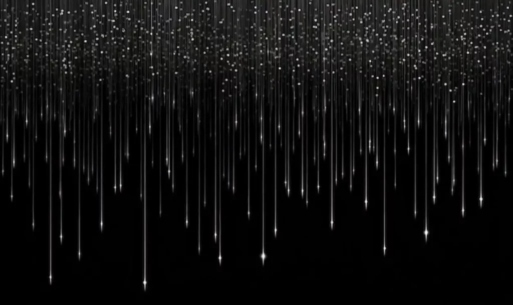 glitter storm drops dust falling off transparent background illustration
