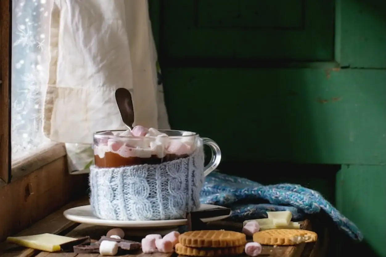Hot chocolate with marshmallows