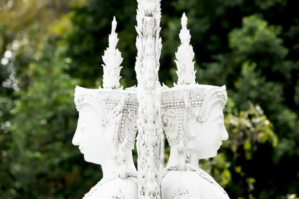White Buddhist Statues