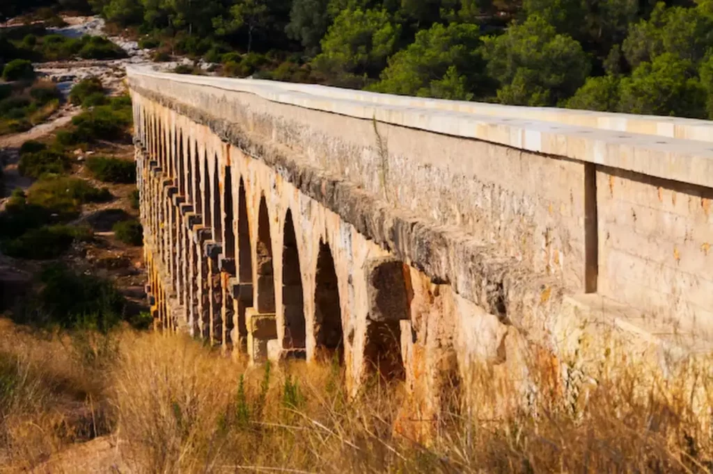 Aqueduct de les Ferreres in Tarragona. Spain