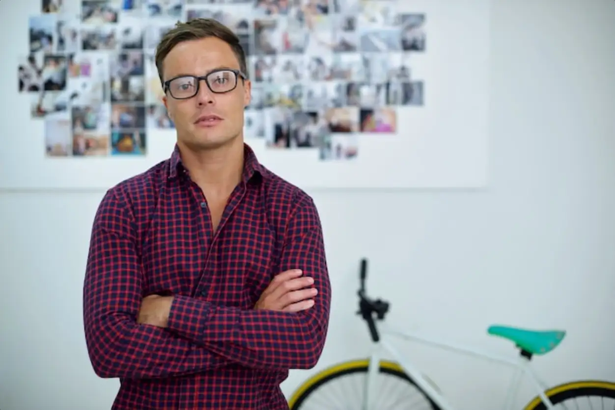 Handsome confident man