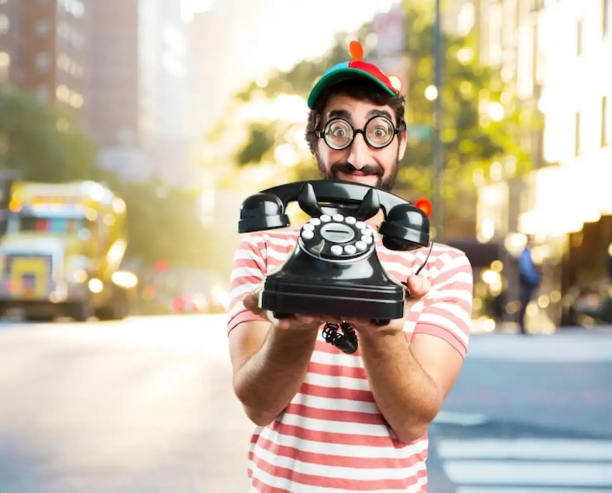 fool crazy man. happy expression